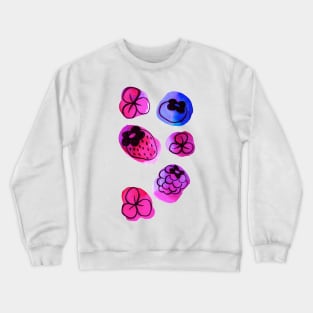 Berries and Flowers Watercolor Crewneck Sweatshirt